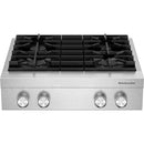  KitchenAid 30-inch Gas Rangetop KCGK930TSS IMAGE 1