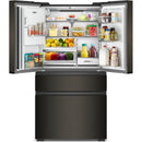  Couleur_Noir inoxydable -- Whirlpool 36 inch, 22 cu. ft. Counter Depth Freestanding French 4 Door Refrigerator with Nugget Ice IMAGE 3