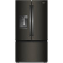  Couleur_Noir inoxydable -- Whirlpool 36 inch, 23.4 cu. ft. Counter Depth Freestanding French 3 Door Refrigerator with Nugget Ice IMAGE 1