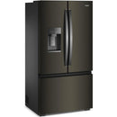  Couleur_Noir inoxydable -- Whirlpool 36 inch, 23.4 cu. ft. Counter Depth Freestanding French 3 Door Refrigerator with Nugget Ice IMAGE 3