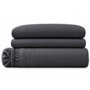  Germain Larivière 4-piece sheet set 4-piece 220-thread count Charcoal queen sheet set IMAGE 1