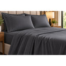  Germain Larivière 4-piece sheet set 4-piece 220-thread count Charcoal queen sheet set IMAGE 3