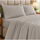  Germain Larivière 4-piece sheet set 4-piece 220-thread count Ciment Grey queen sheet set IMAGE 3