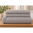  Germain Larivière 4-piece sheet set 4-piece 220-thread count Ciment Grey queen sheet set IMAGE 4