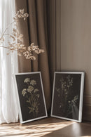 DUO FLEURS PRÉCIEUSES (2 Oeuvres sur toile étirée)