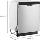 Amana Lave - vaisselle intégré de 24 pouces ADFS2524RS - Germain Larivière