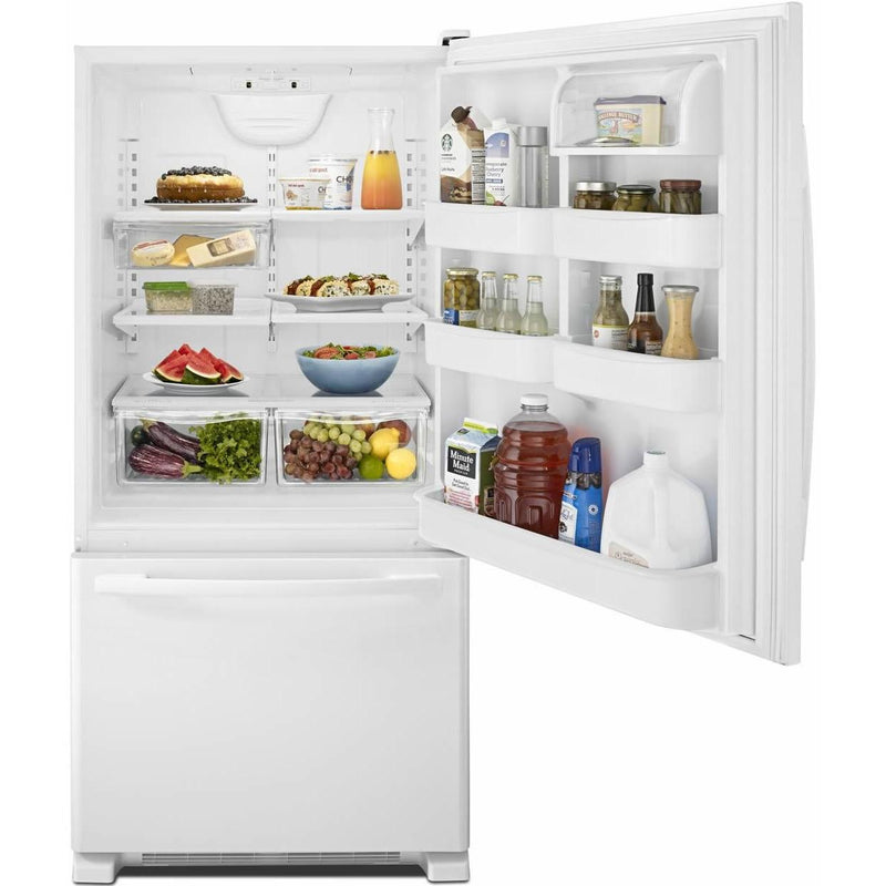 Amana Réfrigérateur à congélateur inférieur de 33 po, 22 pi cu ABB2224BRW - Germain Larivière