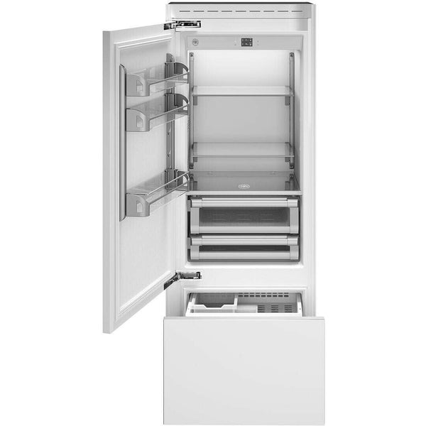 Bertazzoni Réfrigérateur à congélateur inférieur intégré de 30 pouces, 15,5 pi. cu. avec affichage numérique REF30BMBIPLT - Germain Larivière
