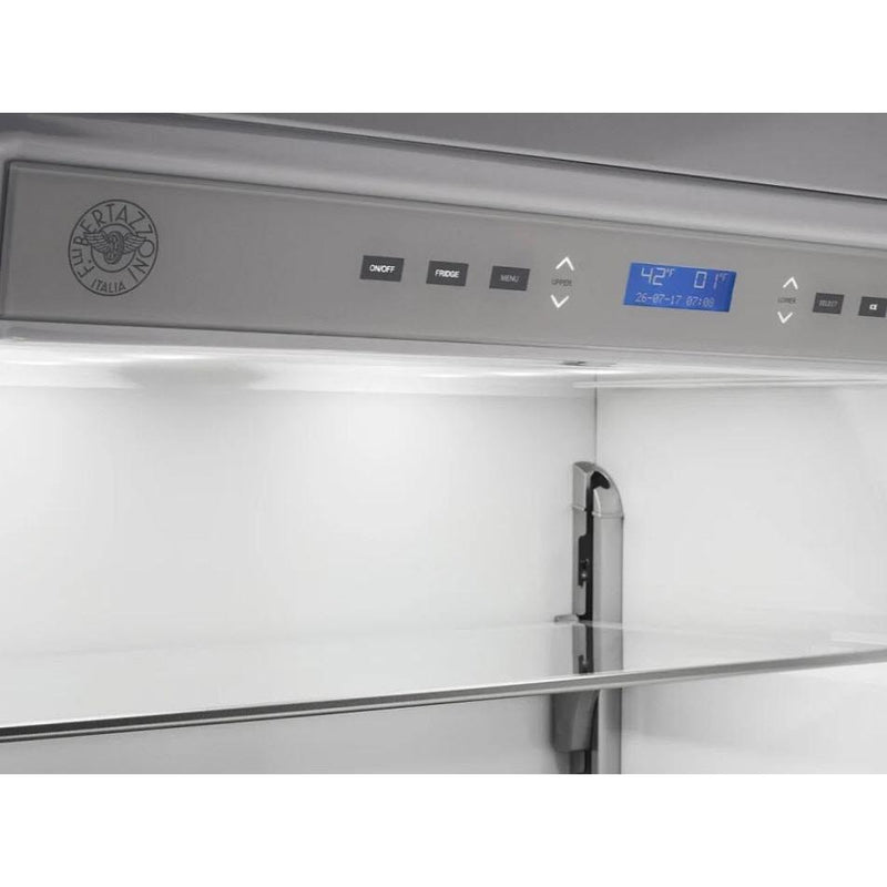 Bertazzoni Réfrigérateur à congélateur inférieur intégré de 30 pouces, 15,5 pi. cu. avec affichage numérique REF30BMBIXLT - Germain Larivière