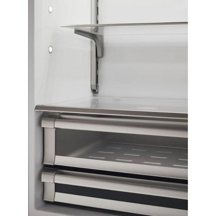 Bertazzoni Réfrigérateur à congélateur inférieur intégré de 30 pouces, 15,5 pi. cu. avec affichage numérique REF30BMBIXRT - Germain Larivière