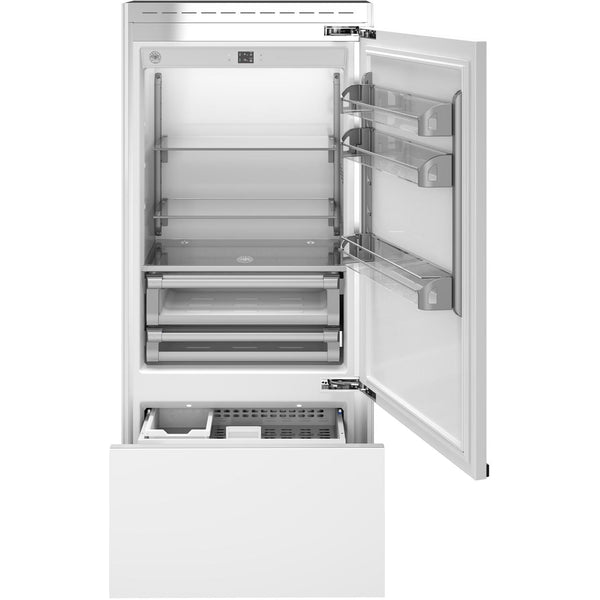 Bertazzoni Réfrigérateur à congélateur inférieur intégré de 36 pouces, 19,6 pi. cu. avec affichage numérique REF36BMBIPRT - Germain Larivière
