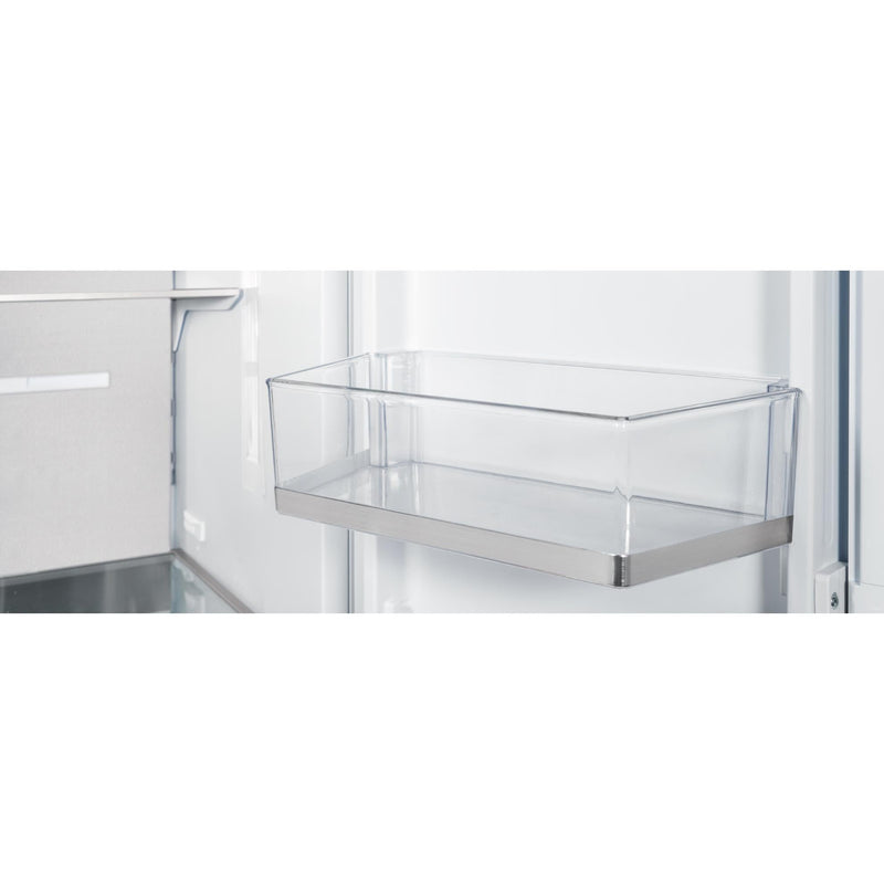 Bertazzoni Réfrigérateur encastré à trois portes avec porte à deux battants de 36 pouces avec distributeur de glaçons et distributeur d'eau interne REF36FDBZPNV/24 - Germain Larivière