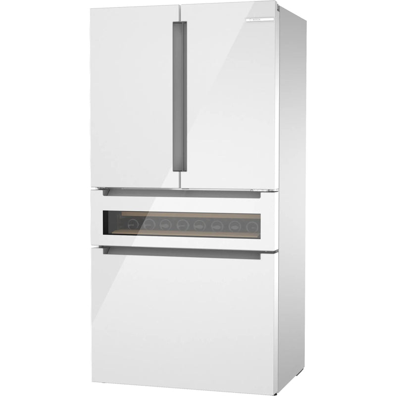 Bosch Réfrigérateur quatre portes avec porte à deux battants à profondeur de comptoir de 36 po., 20,5 pi.cu. avec FlexBar™ B36CL81ENW - Germain Larivière