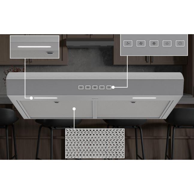 Broan Hotte de cuisinière sous le cabinet de 36 pouces MTR2363SS - Germain Larivière
