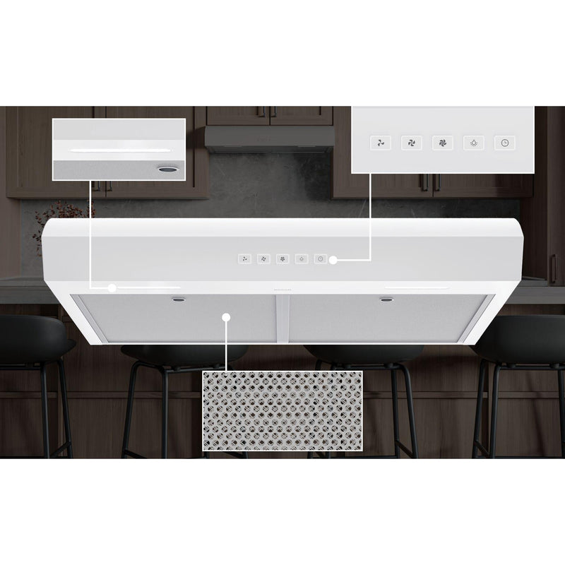 Broan Hotte de cuisinière sous le cabinet série Mantra MTR2 de 30 pouces MTR2303WW - Germain Larivière