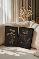 DUO FLEURS PRÉCIEUSES (2 Oeuvres sur toile étirée)