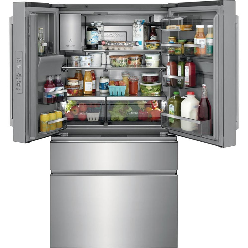 Electrolux Réfrigérateur quatre portes avec porte à deux battants à profondeur de comptoir avec tiroir TempAdapt™ ERMC2295AS VENTE FINALE - MODELE DE PLANCHER ST - HYACINTHE - VENDU TEL QUEL - Germain Larivière
