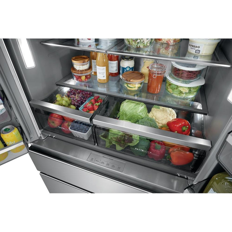 Electrolux Réfrigérateur quatre portes avec porte à deux battants à profondeur de comptoir avec tiroir TempAdapt™ ERMC2295AS VENTE FINALE - MODELE DE PLANCHER ST - HYACINTHE - VENDU TEL QUEL - Germain Larivière