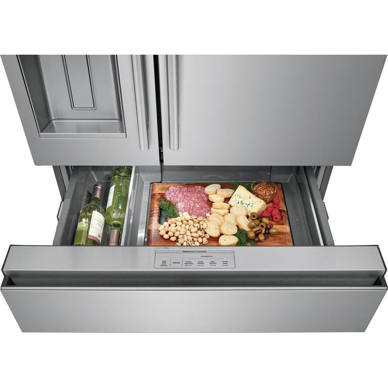 Electrolux Réfrigérateur quatre portes avec porte à deux battants à profondeur de comptoir avec tiroir TempAdapt™ ERMC2295AS VENTE FINALE - MODELE DE PLANCHER ST - HYACINTHE - VENDU TEL QUEL - Germain Larivière