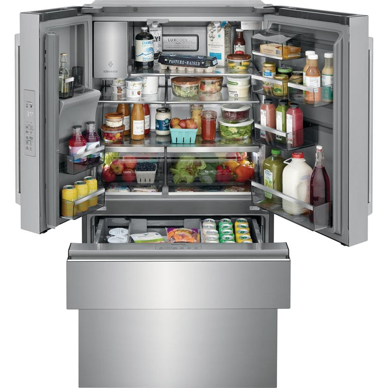 Electrolux Réfrigérateur quatre portes avec porte à deux battants à profondeur de comptoir avec tiroir TempAdapt™ ERMC2295AS VENTE FINALE - MODELE DE PLANCHER ST - HYACINTHE - VENDU TEL QUEL - Germain Larivière