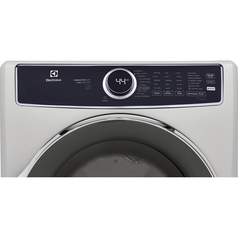 Electrolux Sécheuse électrique de 8.0 pi.cu. avec 10 programmes de séchage ELFE753CAW VENTE FINALE - BOITE OUVERTE - VENDU TEL QUEL - Germain Larivière