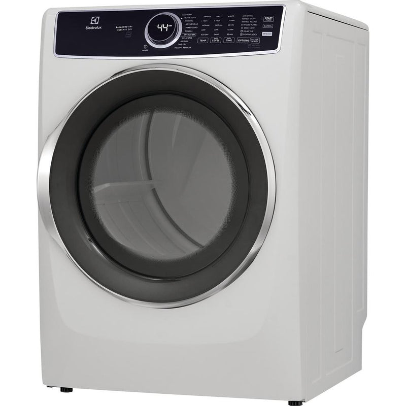Electrolux Sécheuse électrique de 8.0 pi.cu. avec 10 programmes de séchage ELFE753CAW VENTE FINALE - BOITE OUVERTE - VENDU TEL QUEL - Germain Larivière