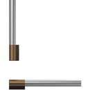 Fisher & Paykel Ensemble de poignée professionnelle ronde affleurante pour réfrigérateur - congélateur intégré, 24 pouces AHP3RD2484WDC - Germain Larivière