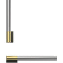 Fisher & Paykel Ensemble de poignée professionnelle ronde affleurante pour réfrigérateur ou congélateur intégré en colonne AHP3RDSFBA - Germain Larivière