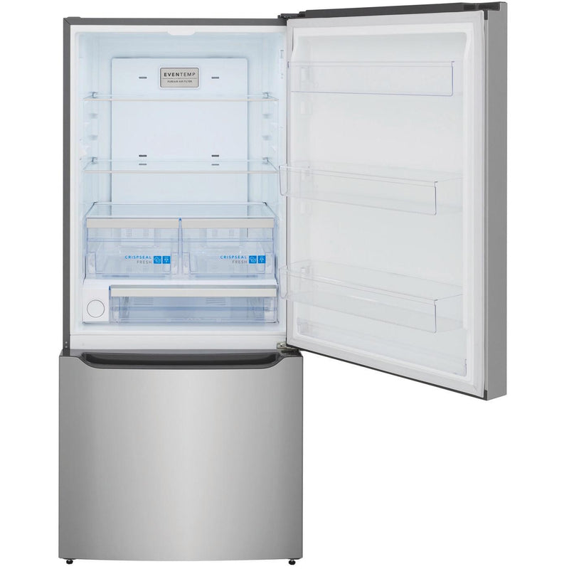 Frigidaire Gallery Réfrigérateur à congélateur inférieur autonome de 30 pouces, 20,3 pi. cu. avec distributeur d'eau et machine de glaçons GRBN2012AF - VENTE FINALE - BOITE OUVERTE - VENDU TEL QUEL - Germain Larivière