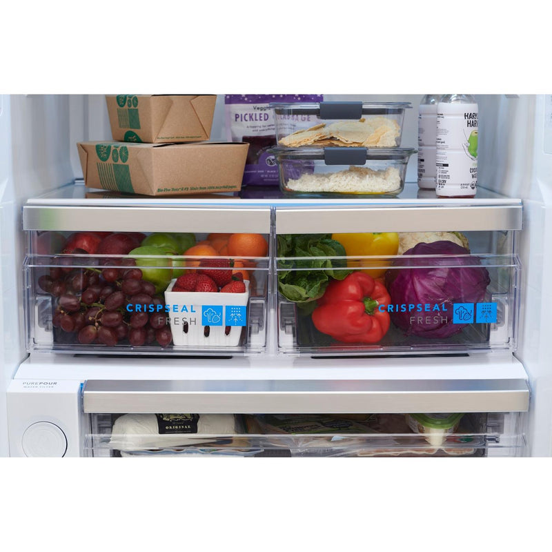 Frigidaire Gallery Réfrigérateur à congélateur inférieur autonome de 30 pouces, 20,3 pi. cu. avec distributeur d'eau et machine de glaçons GRBN2012AF - VENTE FINALE - BOITE OUVERTE - VENDU TEL QUEL - Germain Larivière