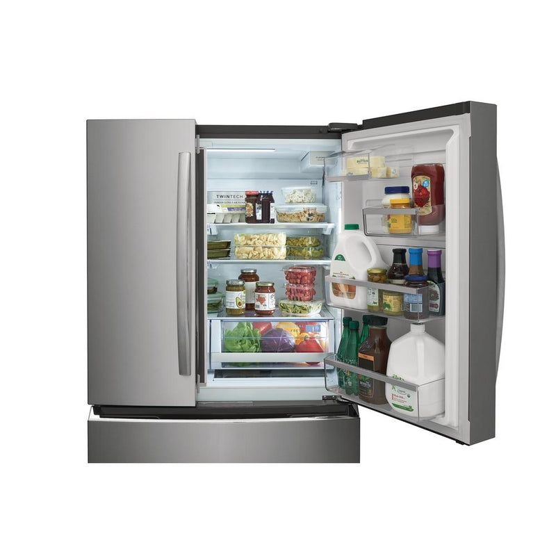 Frigidaire Gallery Réfrigérateur quatre portes avec porte à deux battants de 27,2 pi. cu. avec distributeur d'eau interne et machine à glaçons GRMN2872AF - VENTE FINALE - BOITE OUVERTE - VENDU TEL QUEL - Germain Larivière