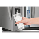 Frigidaire Gallery Réfrigérateur quatre portes avec porte à deux battants de 27,2 pi. cu. avec distributeur d'eau interne et machine à glaçons GRMN2872AF - VENTE FINALE - BOITE OUVERTE - VENDU TEL QUEL - Germain Larivière