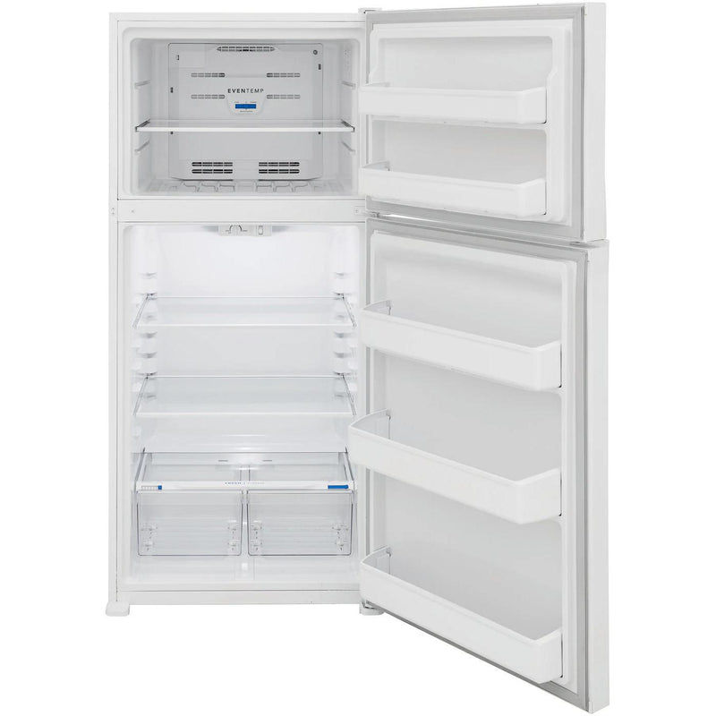 Frigidaire Réfrigérateur à congélateur supérieur amovible de 30 pouces, 20 pi. cu. avec système de refroidissement EvenTemp™ FFHT2022AW - Germain Larivière