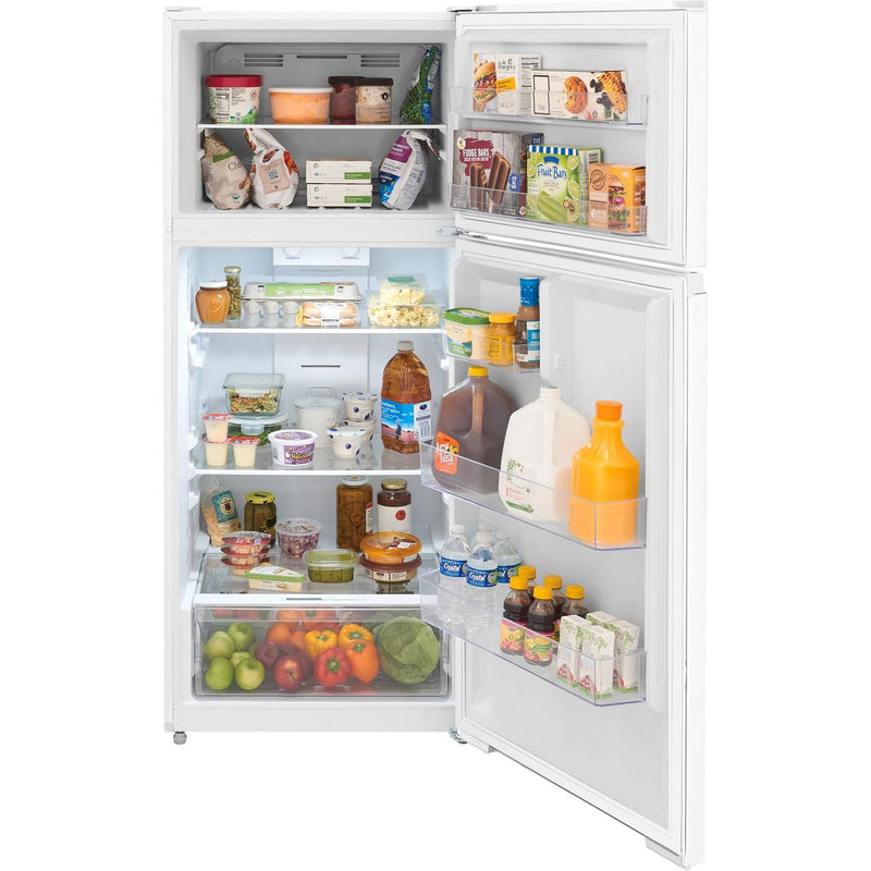 Frigidaire Réfrigérateur à congélateur supérieur autonome de 27 9/16 pouces, 16 pi. cu. FRTE1622AW - Germain Larivière