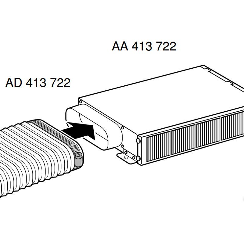 Gaggenau Accessoires de ventilation Kits Cache - conduit AD413722 - Germain Larivière
