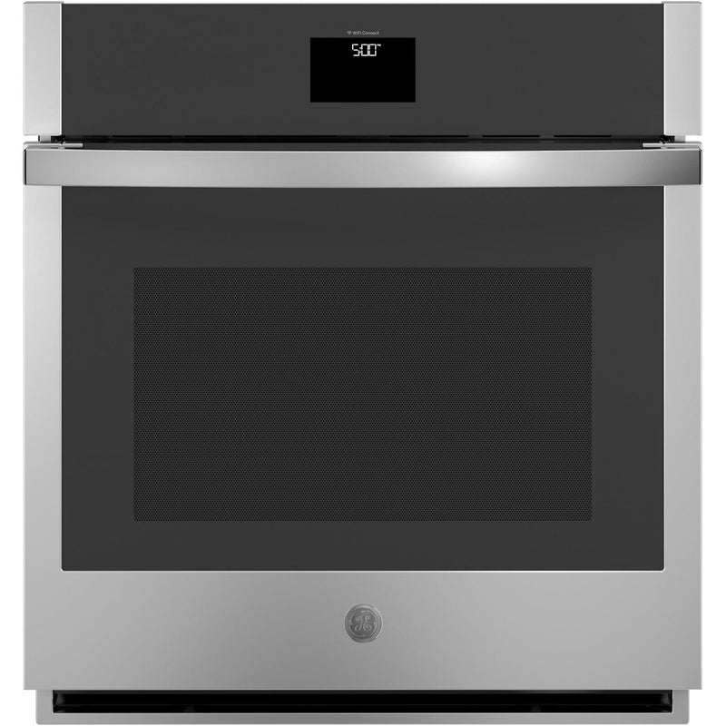 GE Four mural encastré simple de 27 pouces, 4,3 pi. cu. avec convection véritable européenne JKS5000SVSS - Germain Larivière