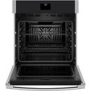 GE Four mural encastré simple de 27 pouces, 4,3 pi. cu. avec convection véritable européenne JKS5000SVSS - Germain Larivière