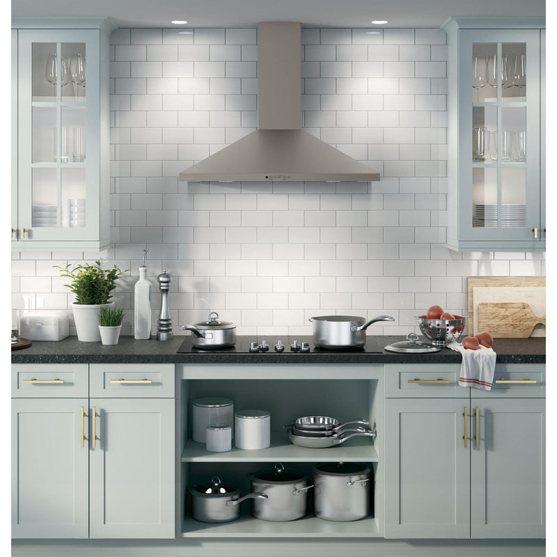GE Hotte de cuisinière murale de 36 po JVW5361EJESC - Germain Larivière