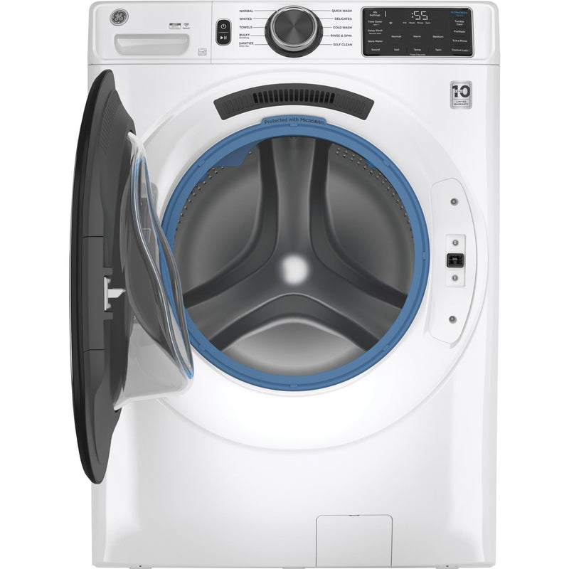 GE Laveuse à chargement frontal de 5.5 pi.cu. avec connexion Wi - Fi GFW550SMNWW - Germain Larivière