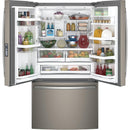 GE Profile Réfrigérateur trois portes avec porte à deux battants à profondeur de comptoir de 36 po, 23.1 pi cu avec distributeur d'eau et de glaçons PWE23KMKES - Germain Larivière