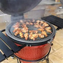Kamado Joe Barbecue Big Joe II rouge de 24 po. avec chariot BJ24RHC - Germain Larivière