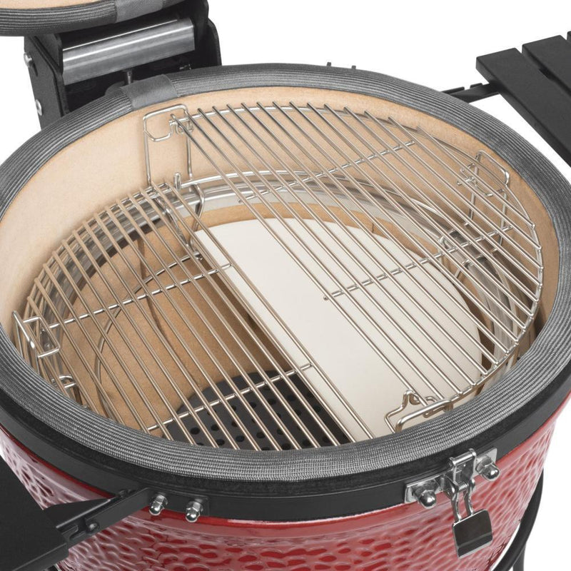 Kamado Joe Barbecue Big Joe II rouge de 24 po. avec chariot BJ24RHC - Germain Larivière