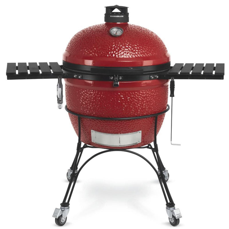 Kamado Joe Barbecue Big Joe II rouge de 24 po. avec chariot BJ24RHC - Germain Larivière