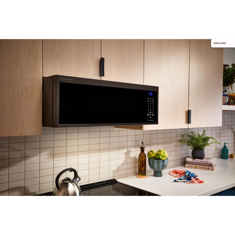 KitchenAid Four à micro - ondes à hotte intégrée de 30 pouces, 1,1 pi. cu. YKMML550RBS - Germain Larivière