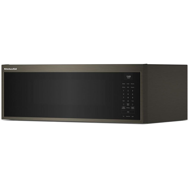 KitchenAid Four à micro - ondes à hotte intégrée de 30 pouces, 1,1 pi. cu. YKMML550RBS - Germain Larivière