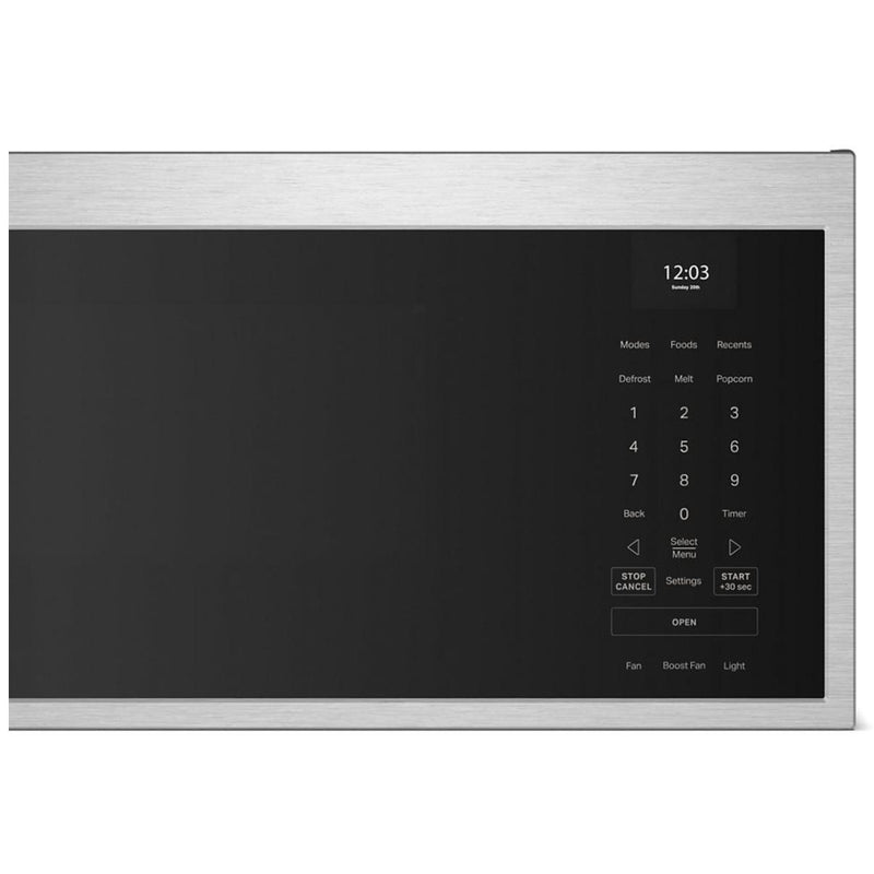 KitchenAid Four à micro - ondes à hotte intégrée de 30 pouces, 1,1 pi. cu. YKMML550RPS - Germain Larivière