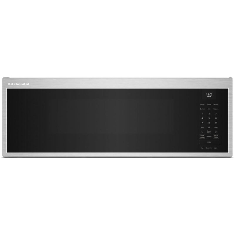 KitchenAid Four à micro - ondes à hotte intégrée de 30 pouces, 1,1 pi. cu. YKMML550RPS - Germain Larivière