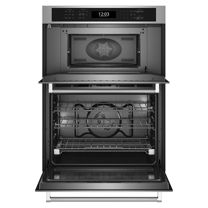 KitchenAid Four mural combiné avec micro - ondes encastré de 27 pouces, 5,7 pi. cu. avec Air Fry KOEC527PSS - Germain Larivière