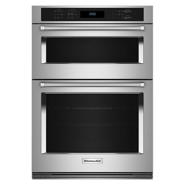 KitchenAid Four mural combiné avec micro - ondes encastré de 27 pouces, 5,7 pi. cu. avec Air Fry KOEC527PSS - Germain Larivière