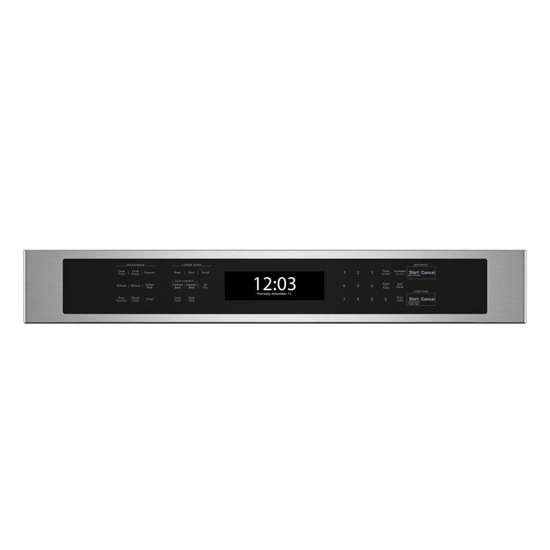KitchenAid Four mural combiné avec micro - ondes encastré de 27 pouces, 5,7 pi. cu. avec Air Fry KOEC527PSS - Germain Larivière